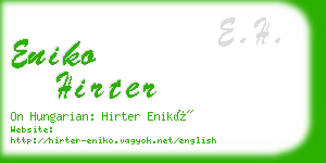 eniko hirter business card